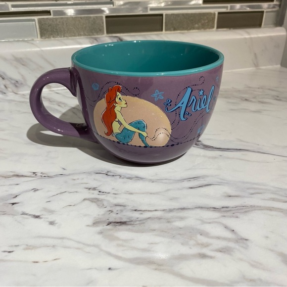 Disney The Little Mermaid Ariel mug wide mouth coffee soup mug 24 OZ - Picture 3 of 11